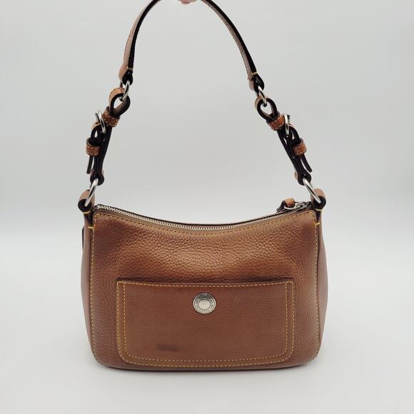 Y2K VINTAGE Coach Chelsea Shoulder Handbag Purse Tan Brown Pebbled Leather - Picture 2 of 16